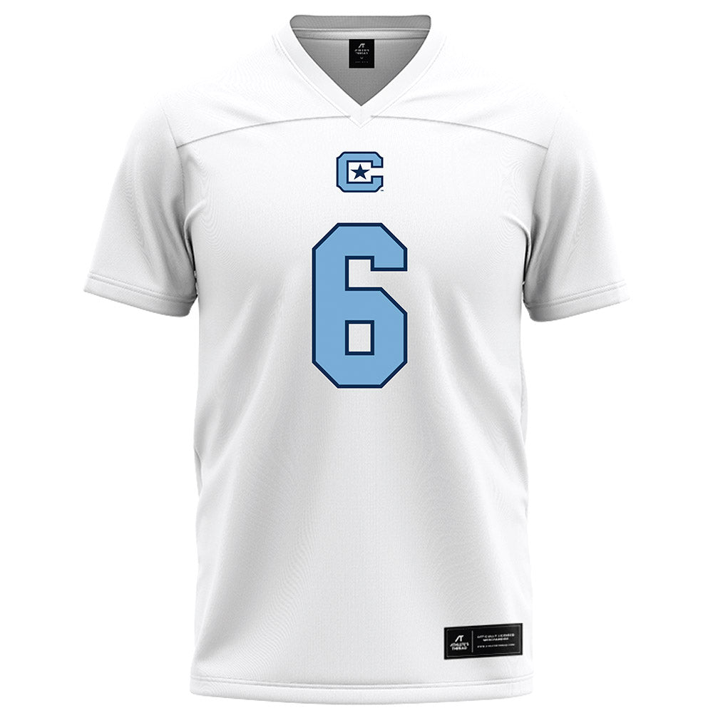 The Citadel - NCAA Football : Ismael Zamor - White Football Jersey-0
