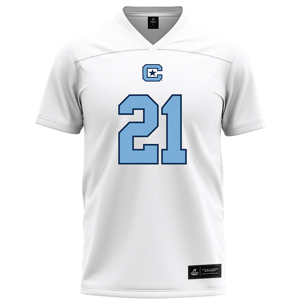 The Citadel - NCAA Football : Abijah Webb - White Football Jersey-0