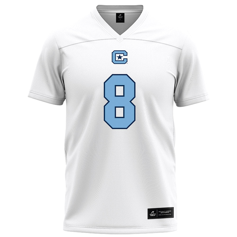 The Citadel - NCAA Football : Jordan Jenkins - White Football Jersey-0