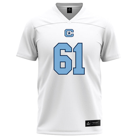 The Citadel - NCAA Football : Tommy DiLiegro - White Football Jersey-0