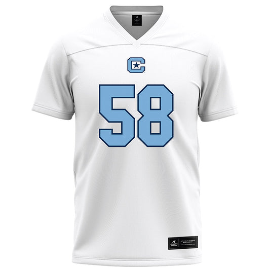 The Citadel - NCAA Football : Andrew Tumbleston - White Football Jersey-0