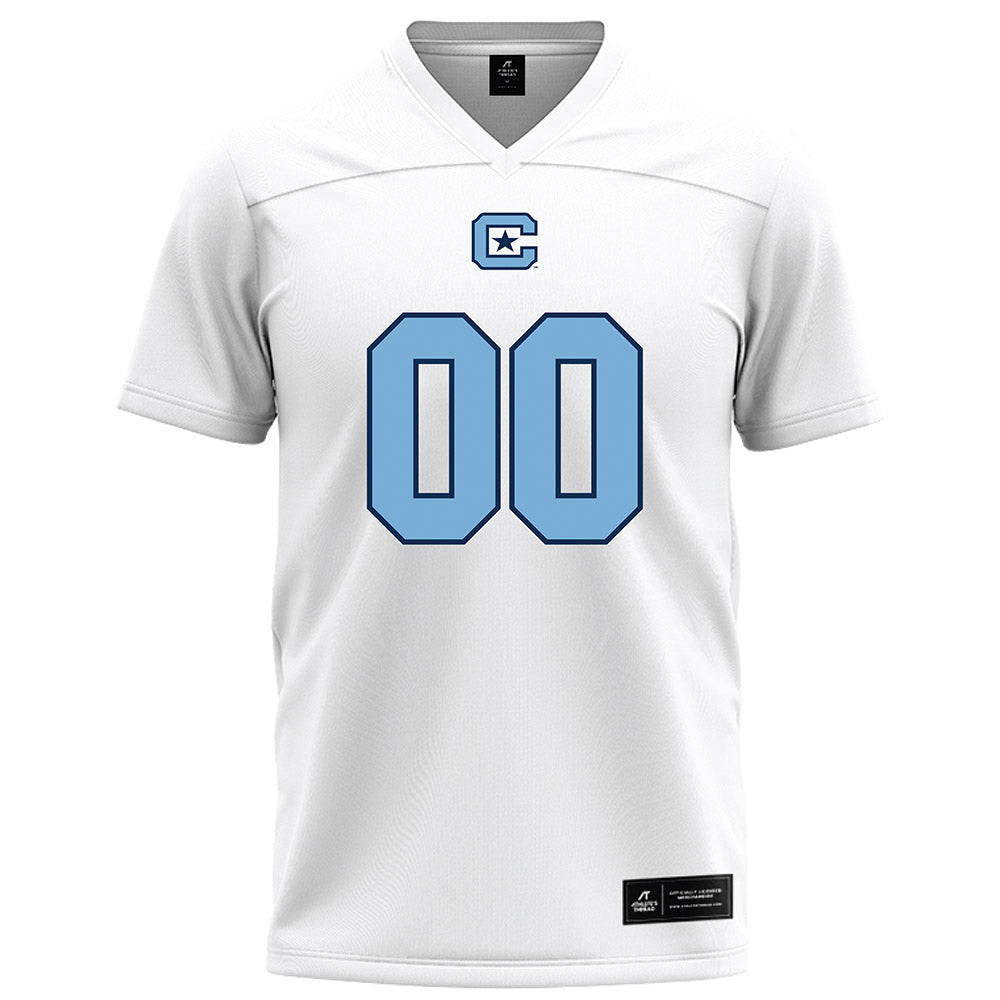 The Citadel - NCAA Football : Christopher Nunn - White Football Jersey-0