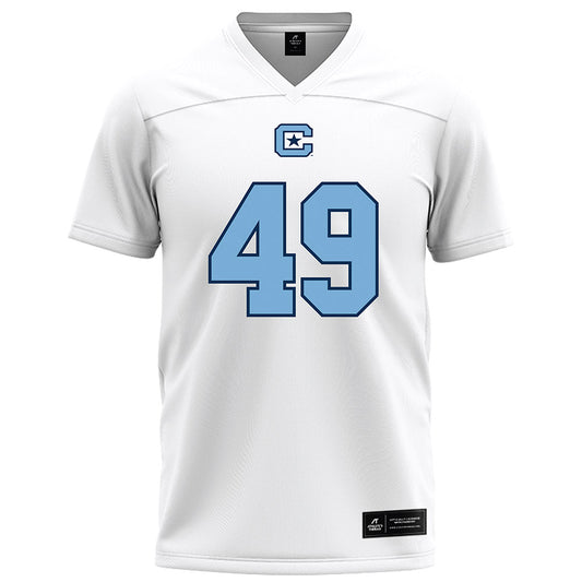 The Citadel - NCAA Football : Kellen George - White Football Jersey-0
