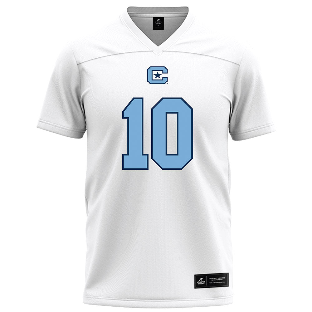 The Citadel - NCAA Football : DAngelo Sheppard - White Football Jersey-0