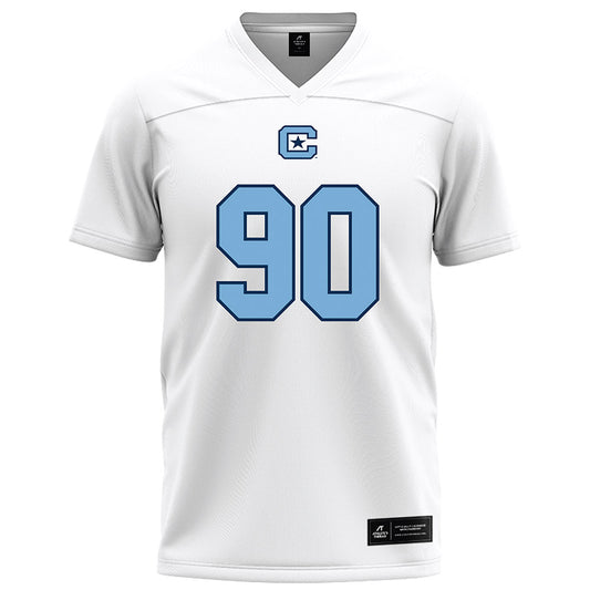 The Citadel - NCAA Football : Evan Kiely - White Football Jersey-0