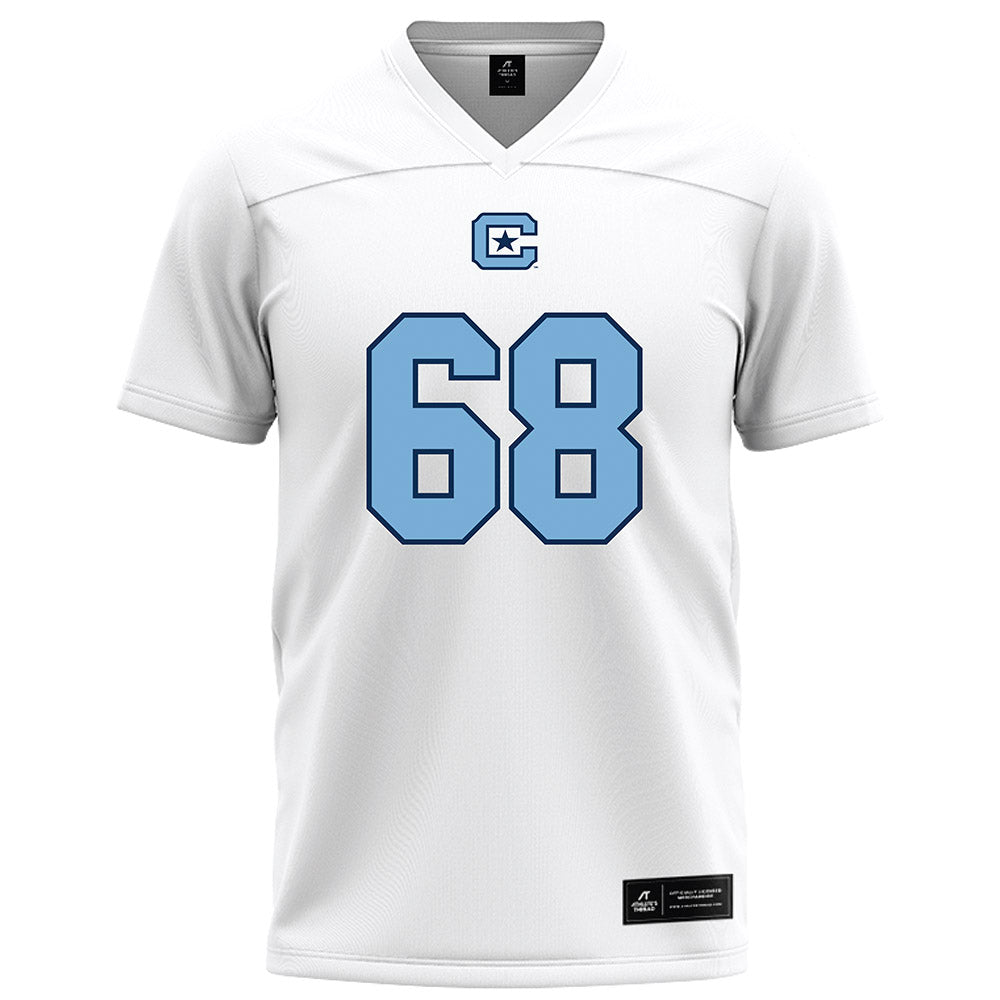 The Citadel - NCAA Football : Brock Hundley - White Football Jersey-0