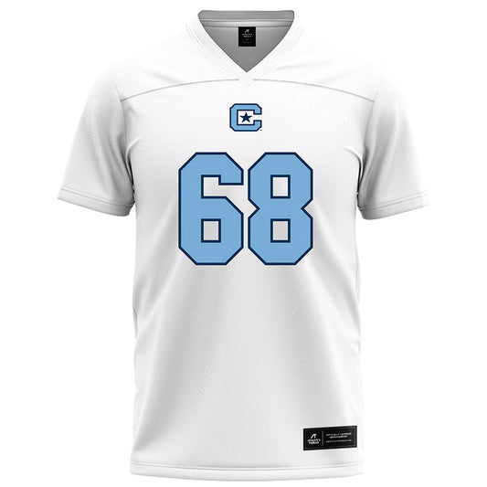 The Citadel - NCAA Football : Brock Hundley - White Football Jersey-0