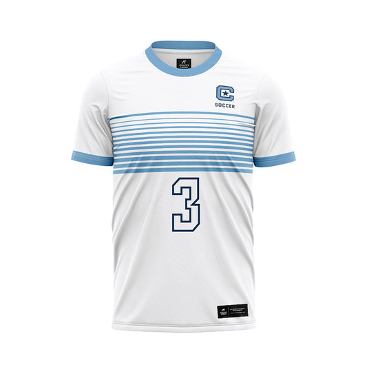 The Citadel - NCAA Women's Soccer : Ally Stickney - White Soccer Jersey-0