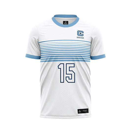 The Citadel - NCAA Women's Soccer : Adrienne Trerotola - White Soccer Jersey-0