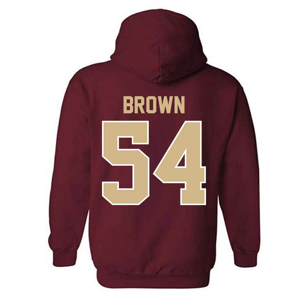 FSU - NCAA Football : Chastan Brown - Classic Shersey Hooded Sweatshirt-1