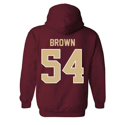 FSU - NCAA Football : Chastan Brown - Classic Shersey Hooded Sweatshirt-1