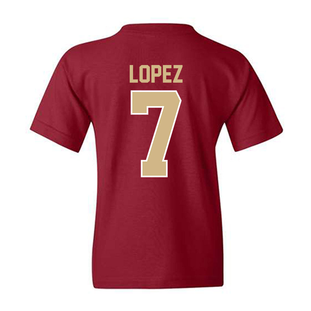FSU - NCAA Football : Jasen Lopez - Classic Shersey Youth T-Shirt-1