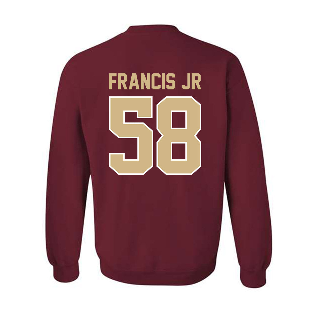 FSU - NCAA Football : Luke Francis Jr. - Classic Shersey Crewneck Sweatshirt-1