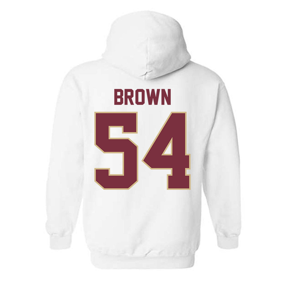 FSU - NCAA Football : Chastan Brown - Classic Shersey Hooded Sweatshirt-1