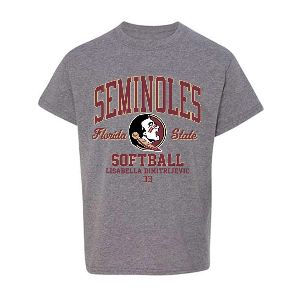 FSU - NCAA Softball : Lisabella Dimitrijevic - Classic Fashion Shersey Youth T-Shirt-0