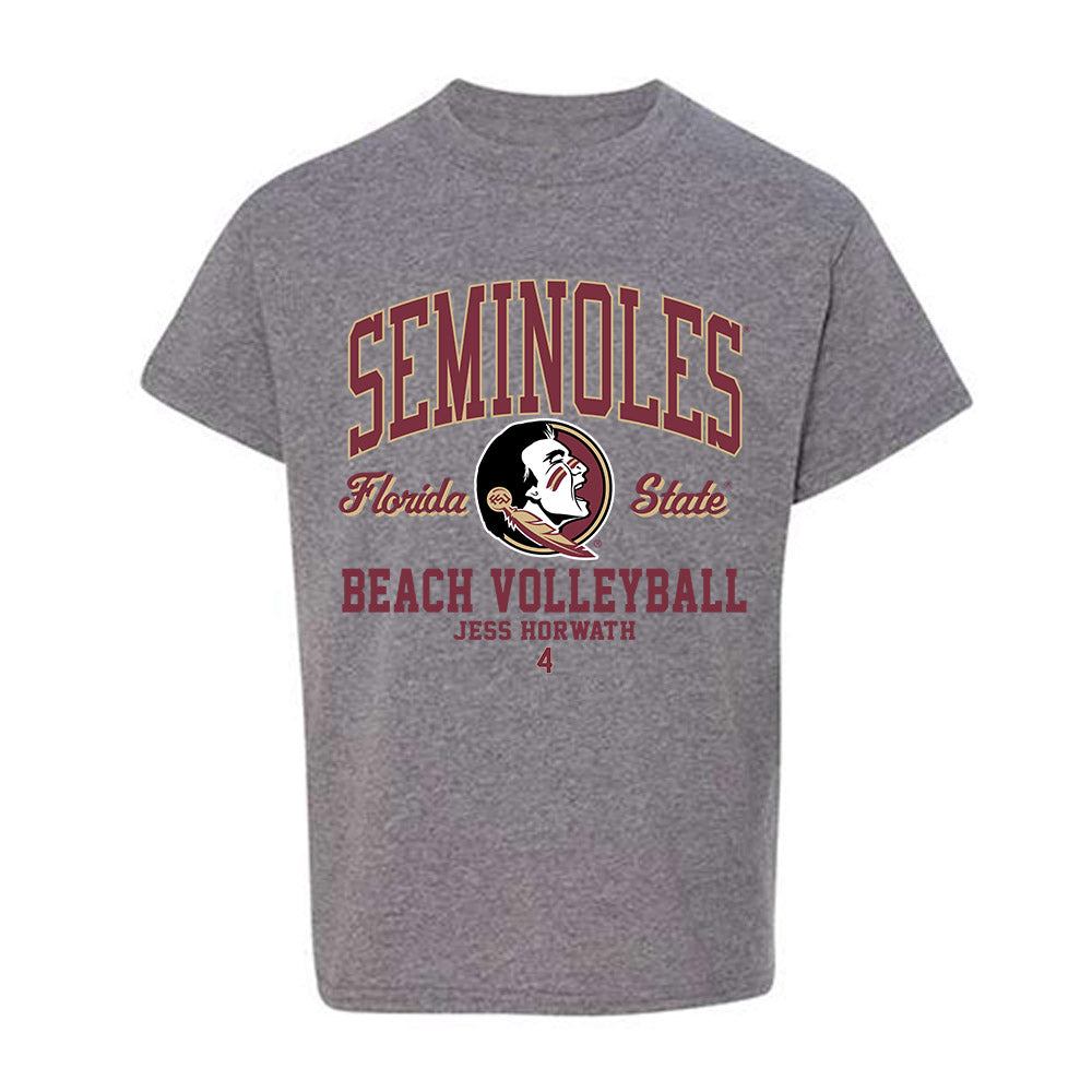 FSU - NCAA Beach Volleyball : Jess Horwath - Classic Fashion Shersey Youth T-Shirt-0