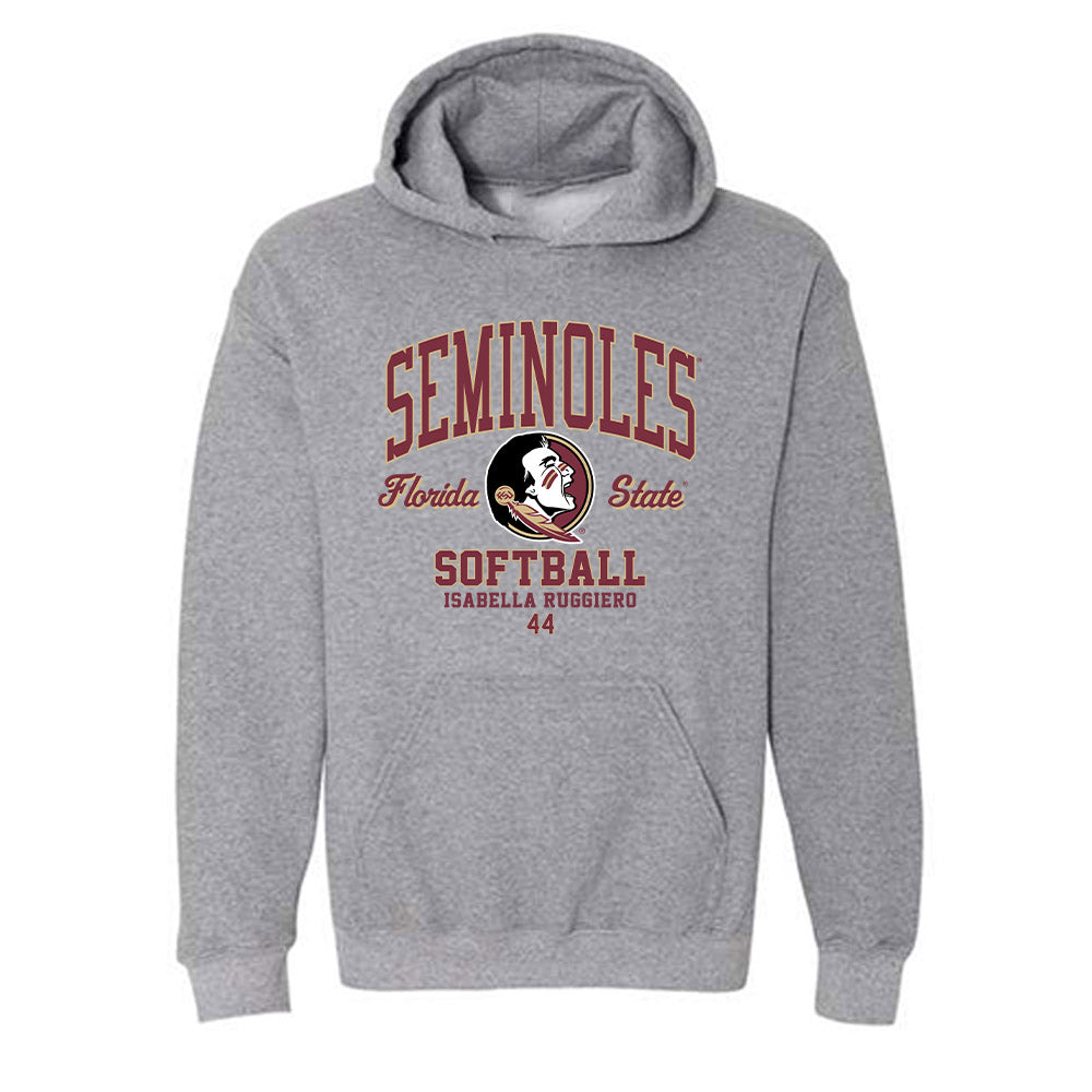 FSU - NCAA Softball : Isabella Ruggiero - Classic Fashion Shersey Hooded Sweatshirt-0