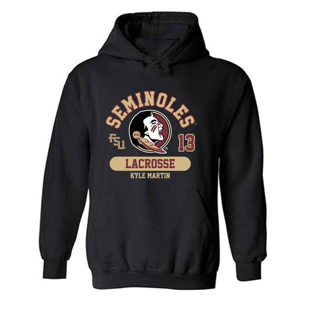 FSU - NCAA Men's Lacrosse : Kyle Martin - Classic Fashion Shersey Hooded Sweatshirt-0