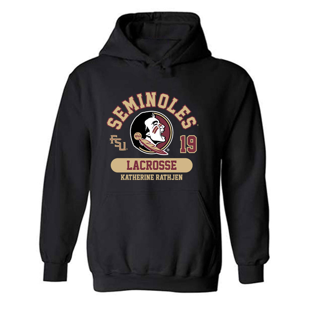 FSU - NCAA Women's Lacrosse : Katherine Rathjen - Classic Fashion Shersey Hooded Sweatshirt-0