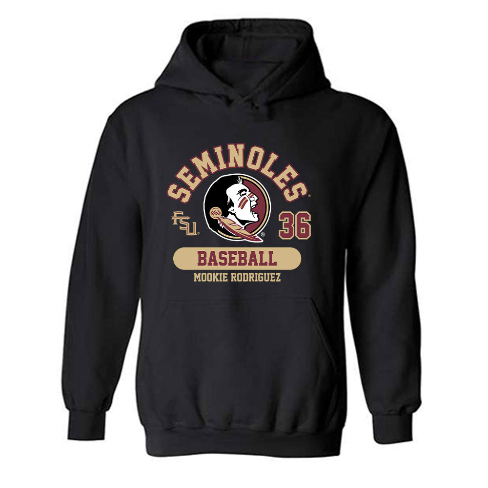 FSU - NCAA Baseball : Mookie Rodriguez - Classic Fashion Shersey Hooded Sweatshirt-0