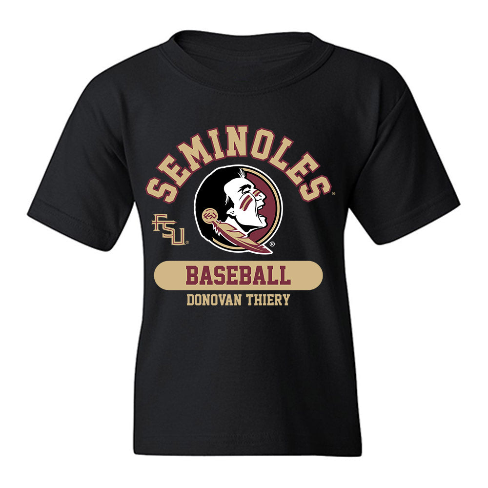 FSU - NCAA Baseball : Donovan Thiery - Classic Fashion Shersey Youth T-Shirt-0