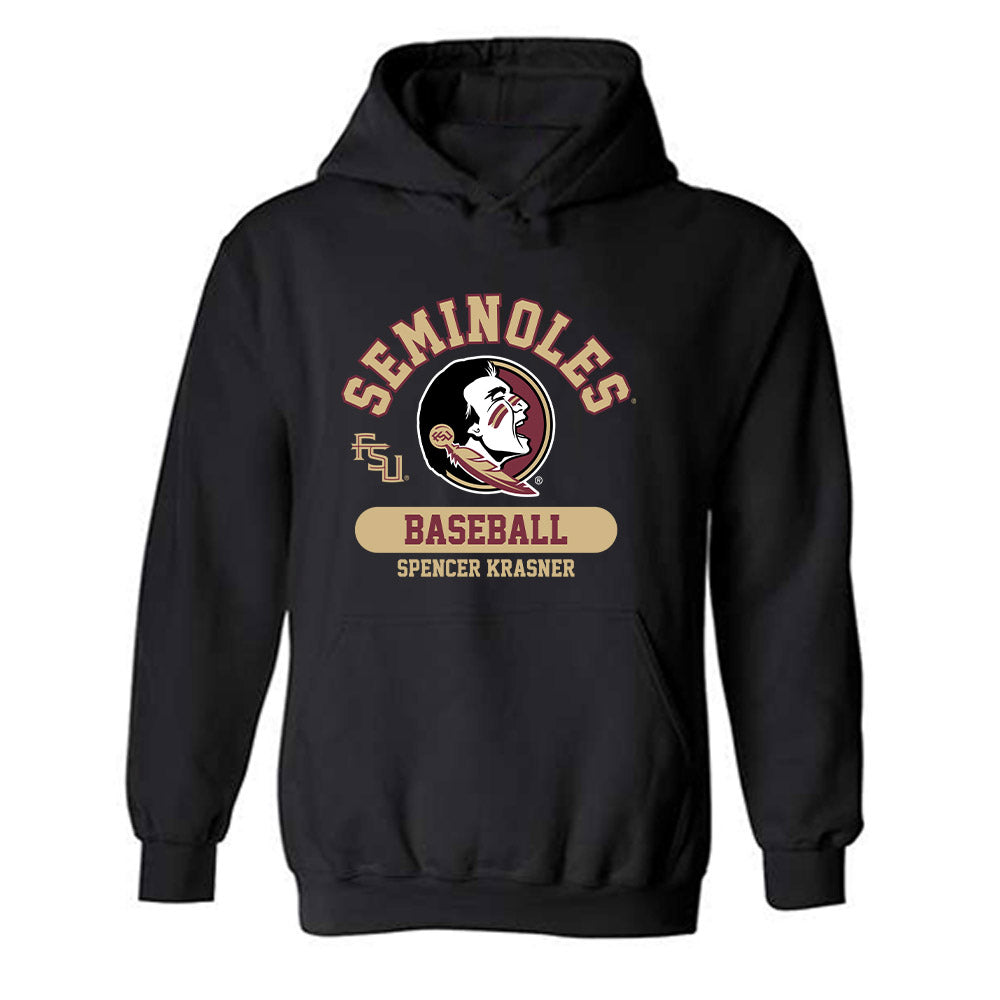FSU - NCAA Baseball : Spencer Krasner - Classic Fashion Shersey Hooded Sweatshirt-0