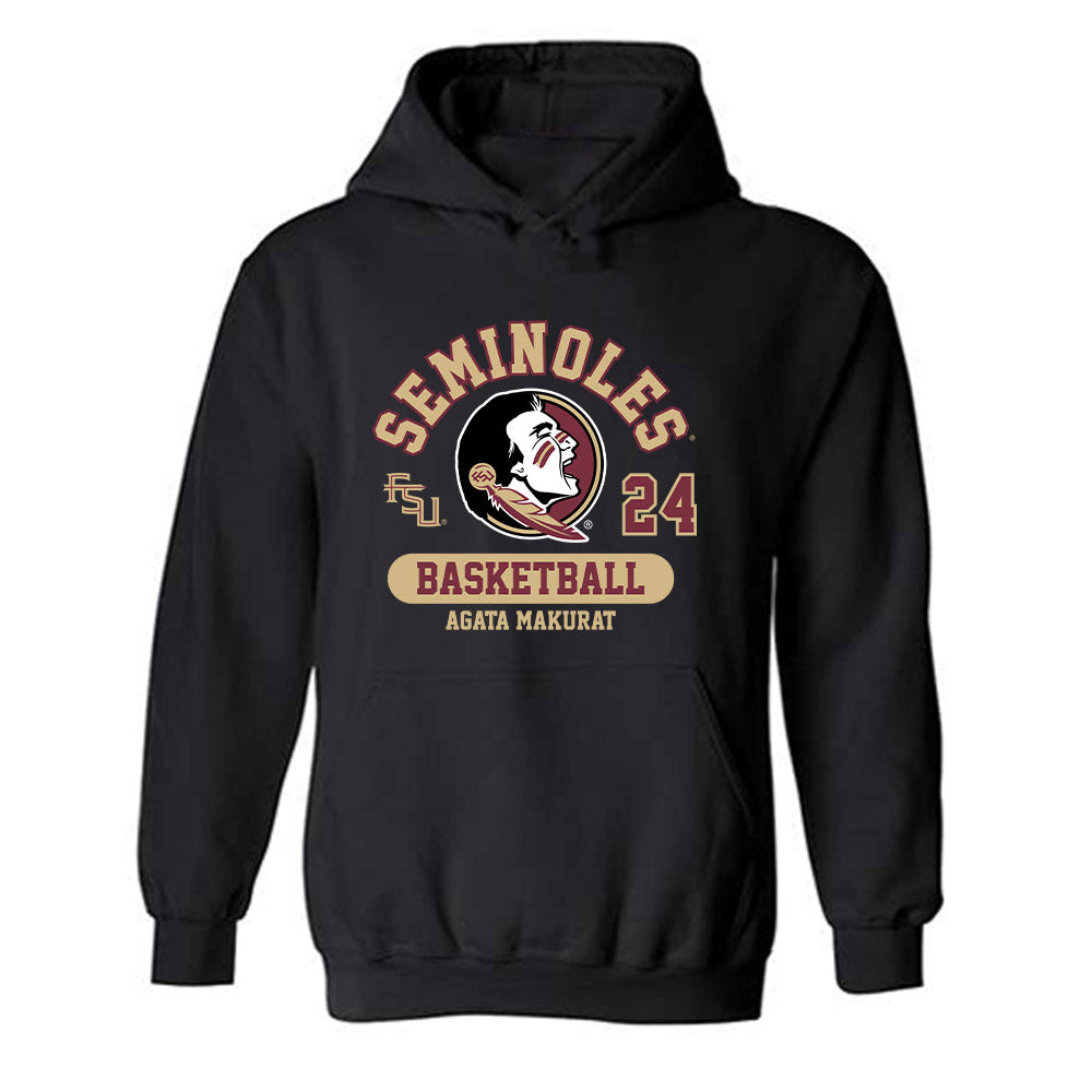 FSU - NCAA Women's Basketball : Agata Makurat - Classic Fashion Shersey Hooded Sweatshirt-0