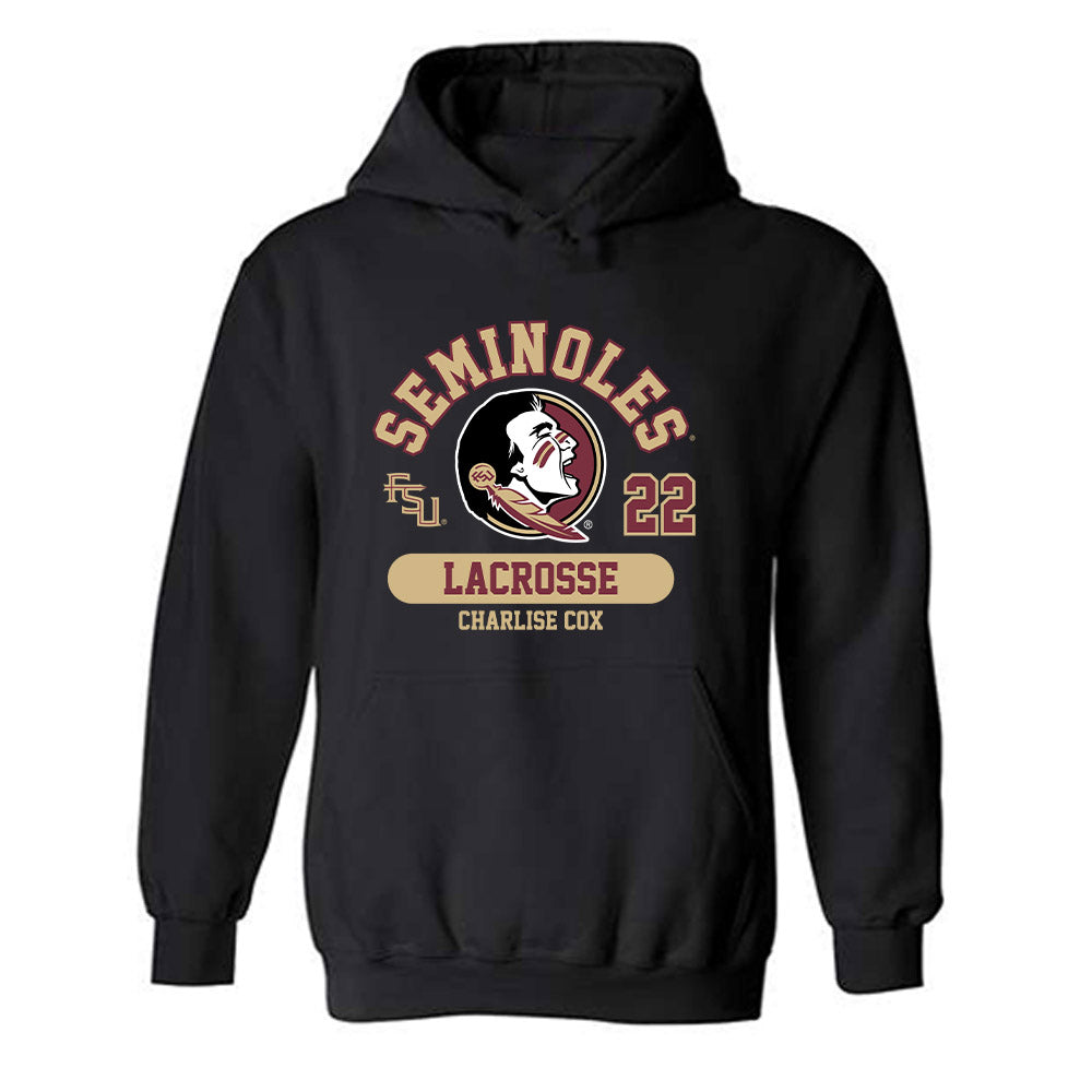 FSU - NCAA Women's Lacrosse : Charlise Cox - Classic Fashion Shersey Hooded Sweatshirt-0