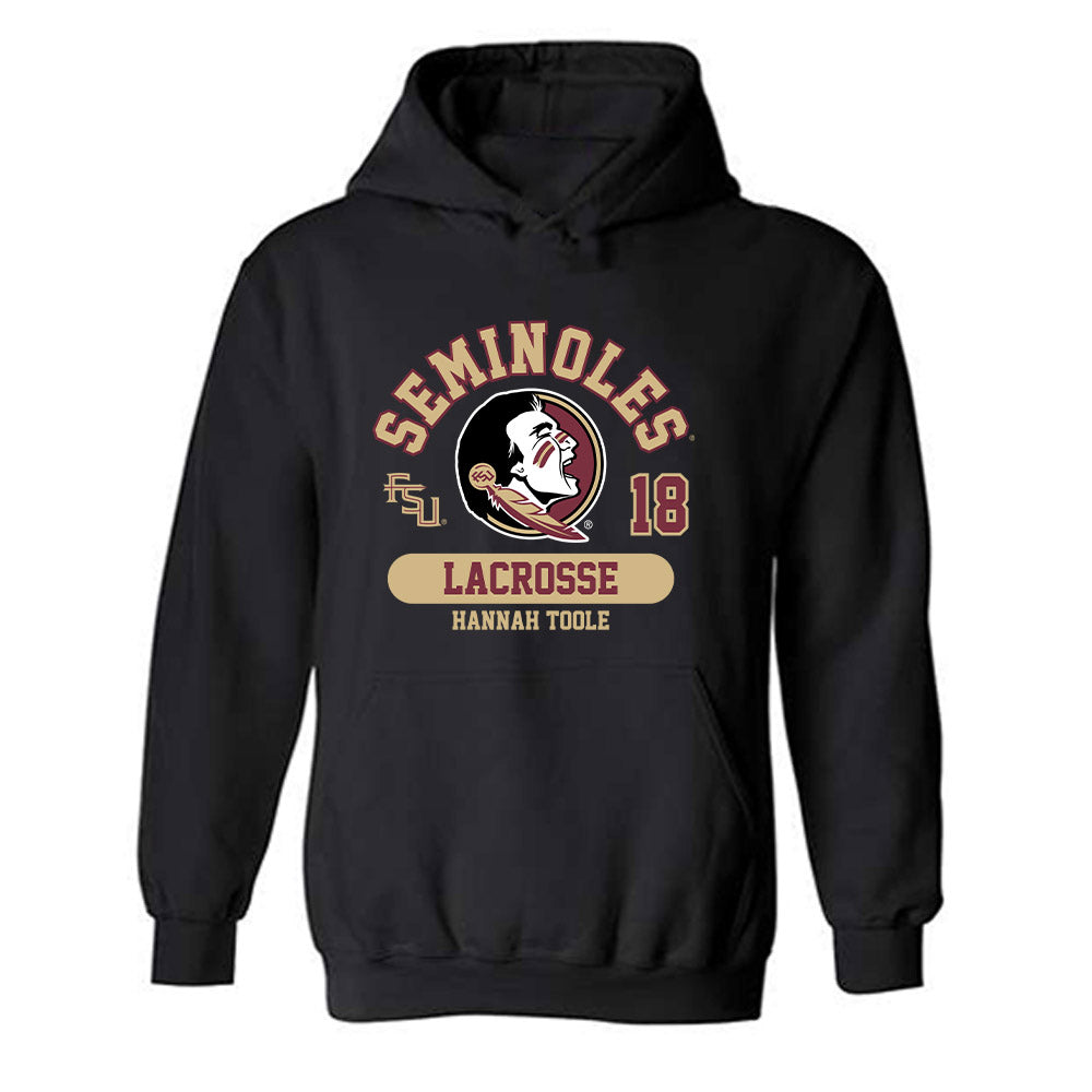 FSU - NCAA Women's Lacrosse : Hannah Toole - Classic Fashion Shersey Hooded Sweatshirt-0