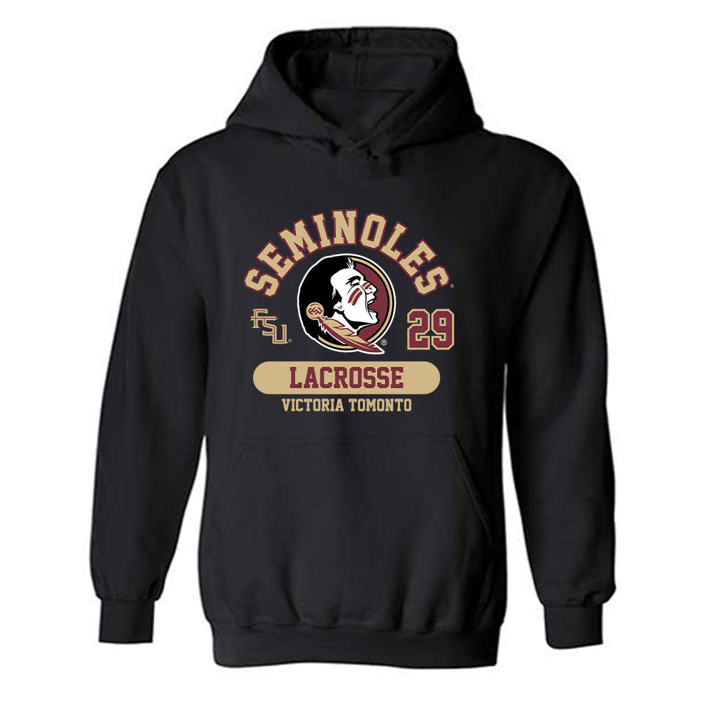 FSU - NCAA Women's Lacrosse : Victoria Tomonto - Classic Fashion Shersey Hooded Sweatshirt-0