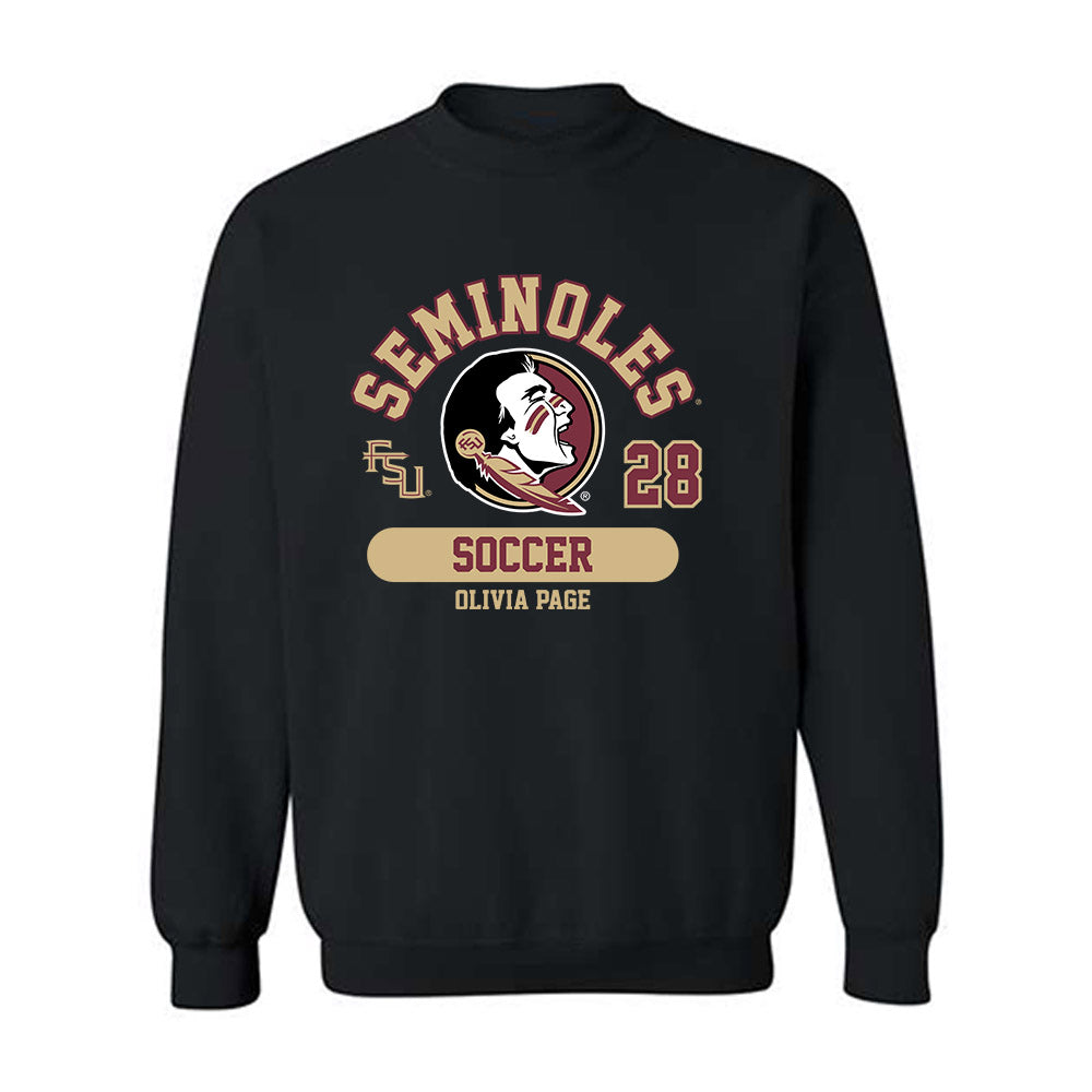 FSU - NCAA Women's Soccer : Olivia Page - Classic Fashion Shersey Crewneck Sweatshirt-0