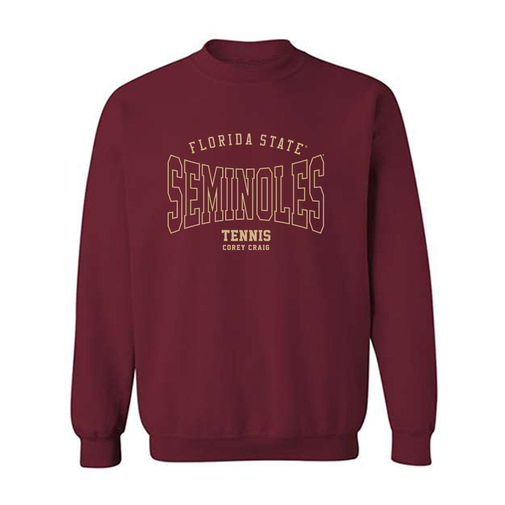 FSU - NCAA Men's Tennis : Corey Craig - Classic Fashion Shersey Crewneck Sweatshirt