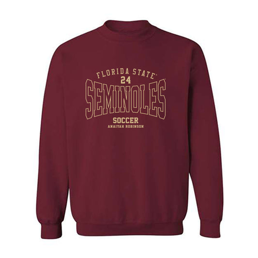 FSU - NCAA Women's Soccer : Anaiyah Robinson - Classic Fashion Shersey Crewneck Sweatshirt-0