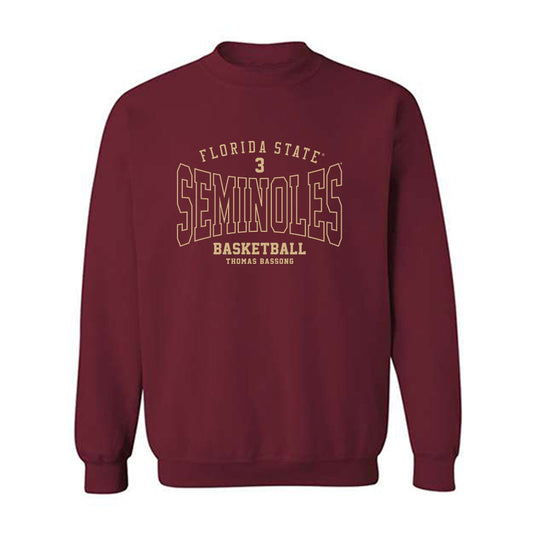 FSU - NCAA Men's Basketball : Thomas Bassong - Classic Fashion Shersey Crewneck Sweatshirt-0
