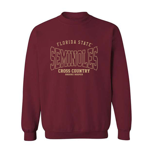 FSU - NCAA Women's Cross Country : Brooke Hooper - Classic Fashion Shersey Crewneck Sweatshirt-0
