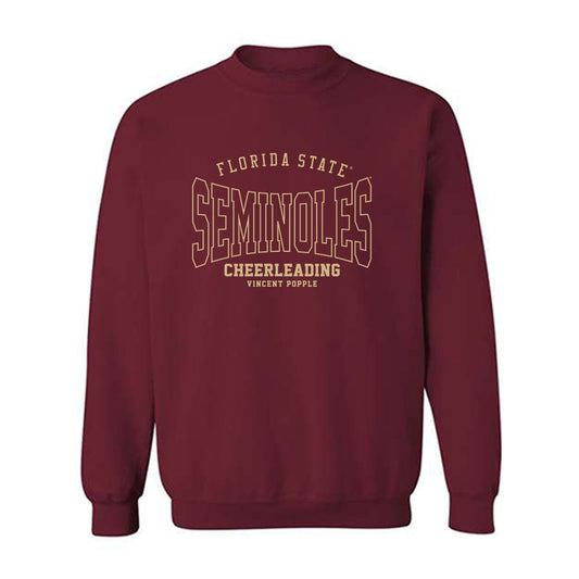 FSU - NCAA Cheerleading : Vincent Popple - Classic Fashion Shersey Crewneck Sweatshirt-0