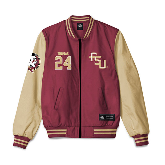 FSU - NCAA Football : Amari Thomas - Bomber Jacket-0