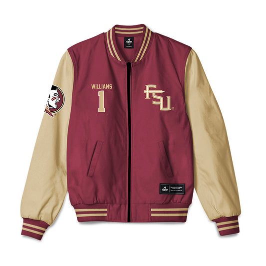 FSU - NCAA Baseball : Chase Williams - Bomber Jacket-0