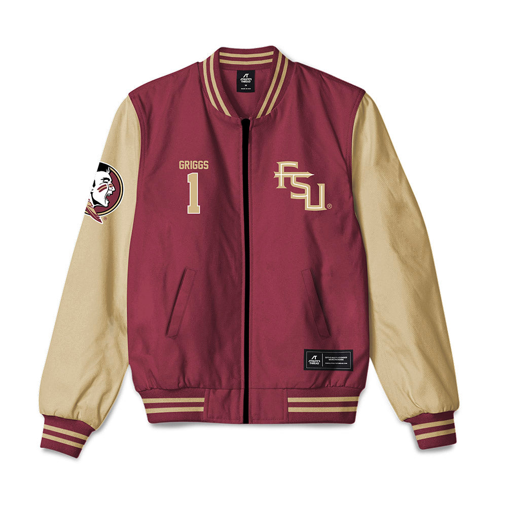 FSU - NCAA Softball : Hayley Griggs - Bomber Jacket-0