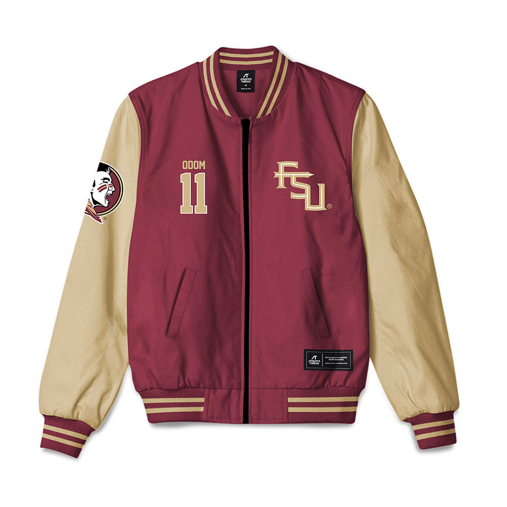 FSU - NCAA Women's Basketball : Melissa Odom - Bomber Jacket-0