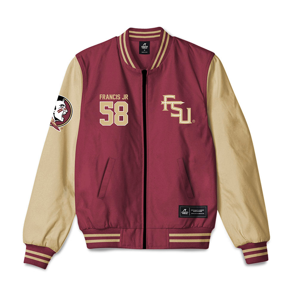 FSU - NCAA Football : Luke Francis Jr. - Bomber Jacket-0