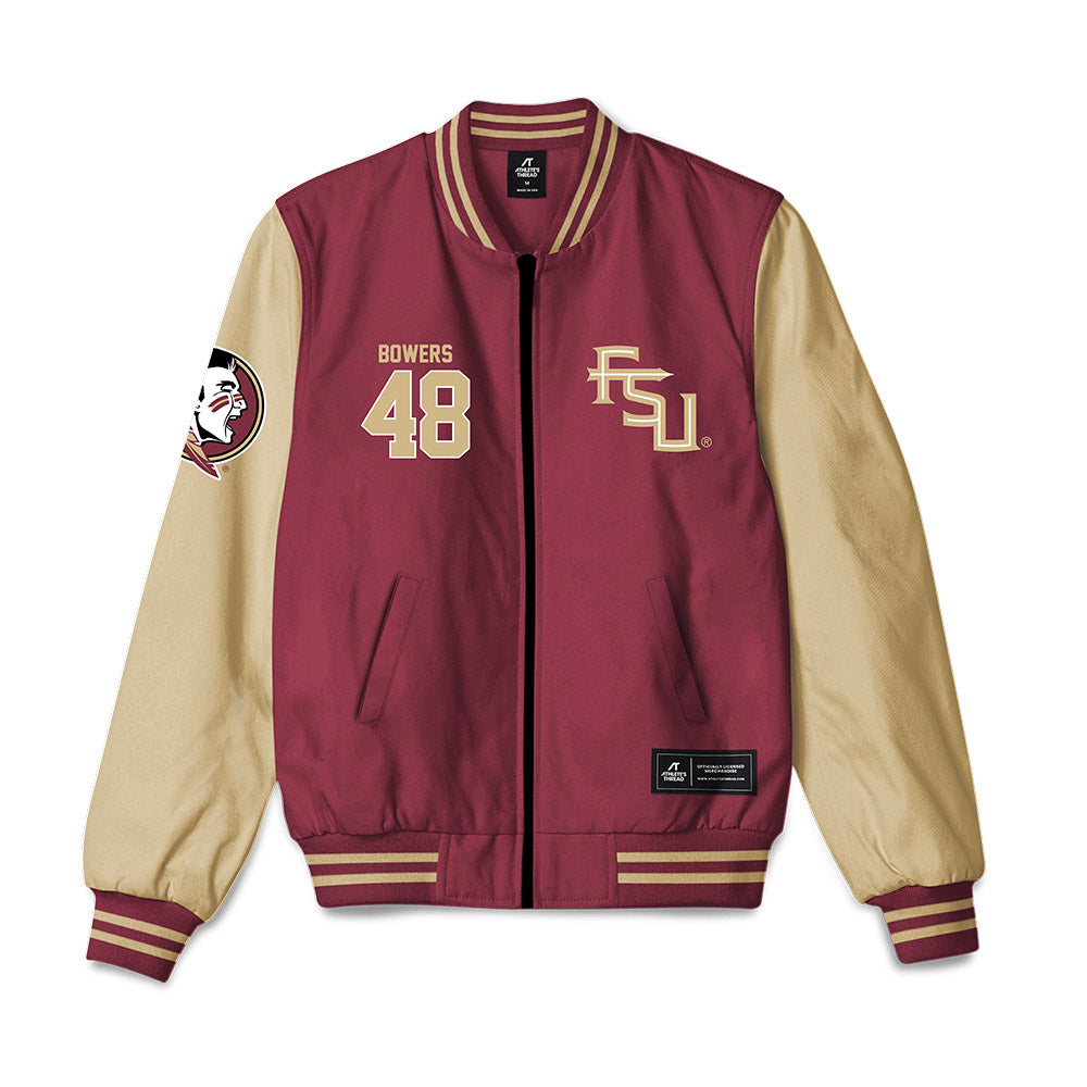 FSU - NCAA Football : Caleb Bowers - Bomber Jacket-0