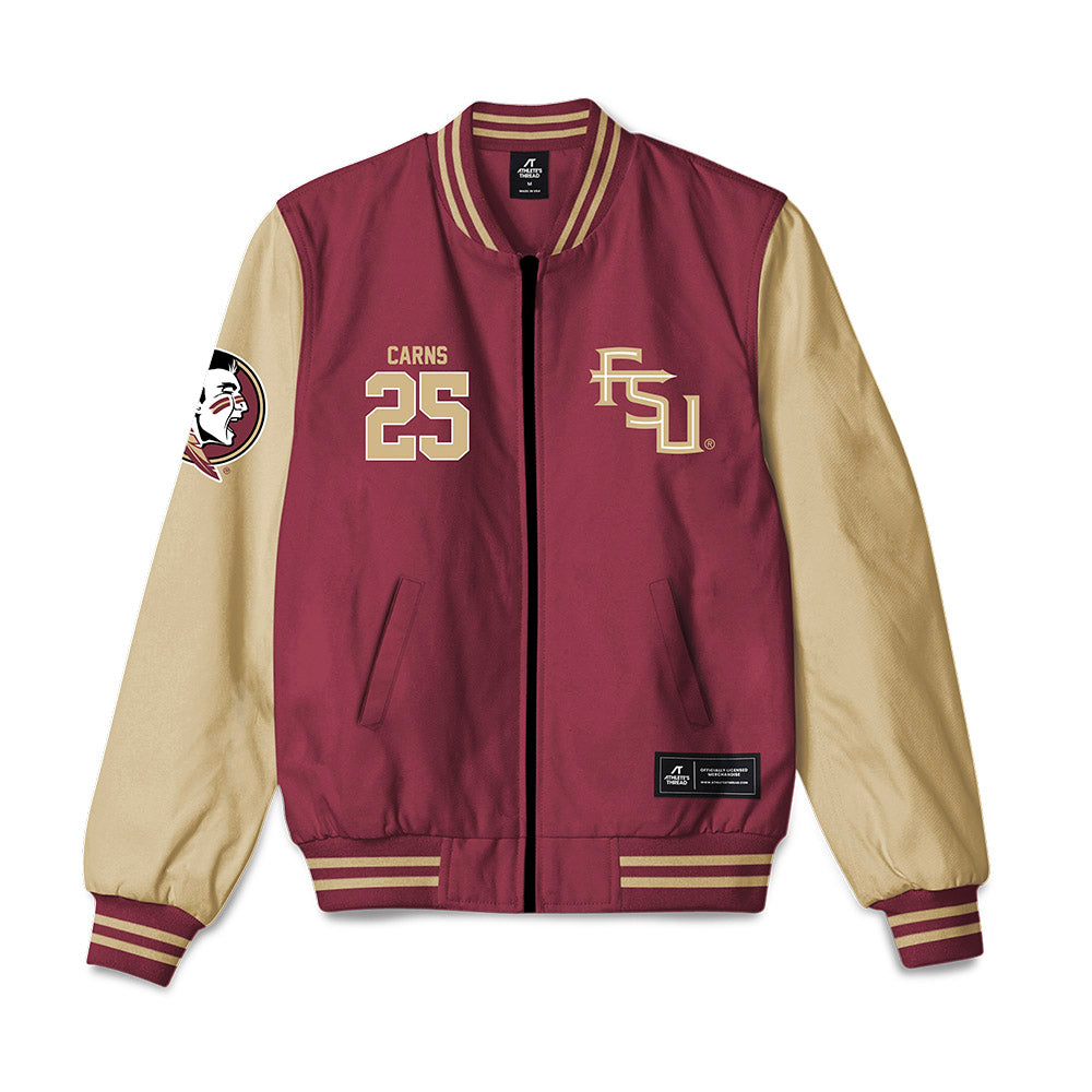 FSU - NCAA Baseball : Hunter Carns - Bomber Jacket-0