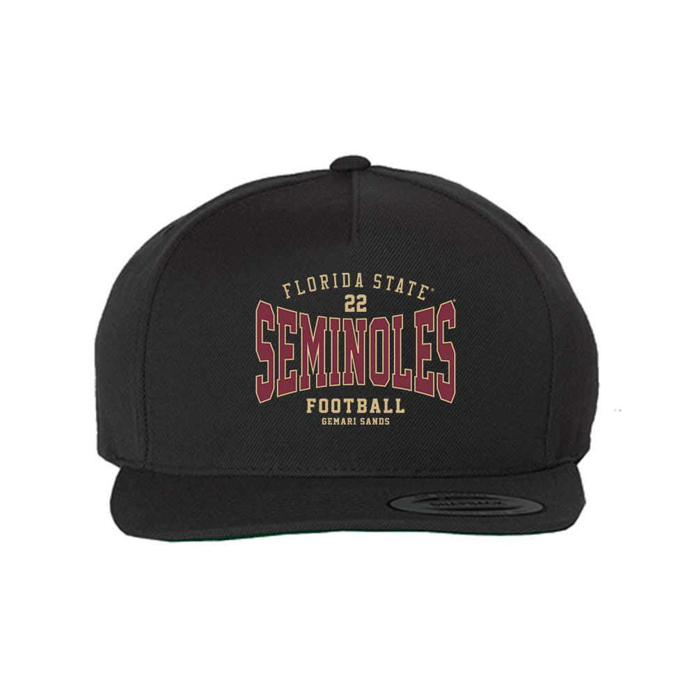 FSU - NCAA Football : Gemari Sands - Snapback Hat-0