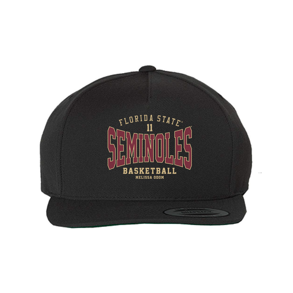 FSU - NCAA Women's Basketball : Melissa Odom - Snapback Hat-0