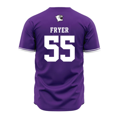 Northwestern - NCAA Baseball : Justin Fryer - Jersey-1