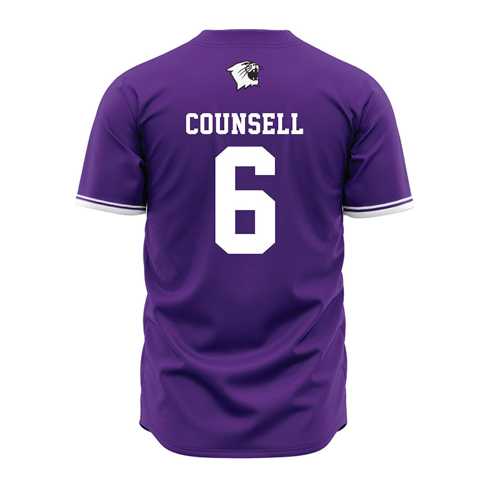 Northwestern - NCAA Baseball : Jack Counsell - Jersey-1