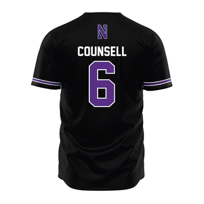 Northwestern - NCAA Baseball : Jack Counsell - Jersey-1