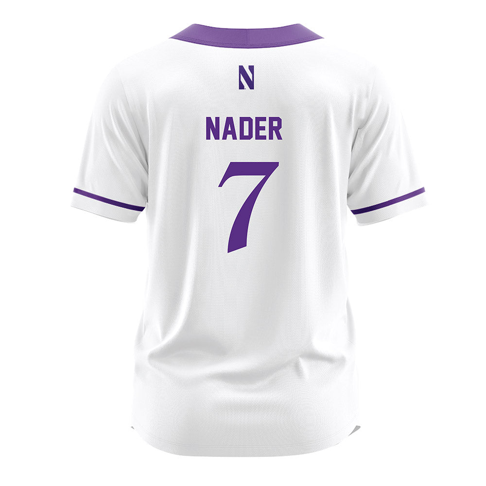 Northwestern - NCAA Softball : Kelsey Nader - White Jersey-1
