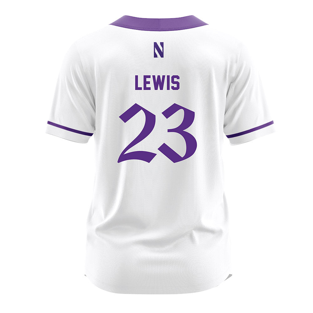 Northwestern - NCAA Softball : Hunter Lewis - White Jersey-1